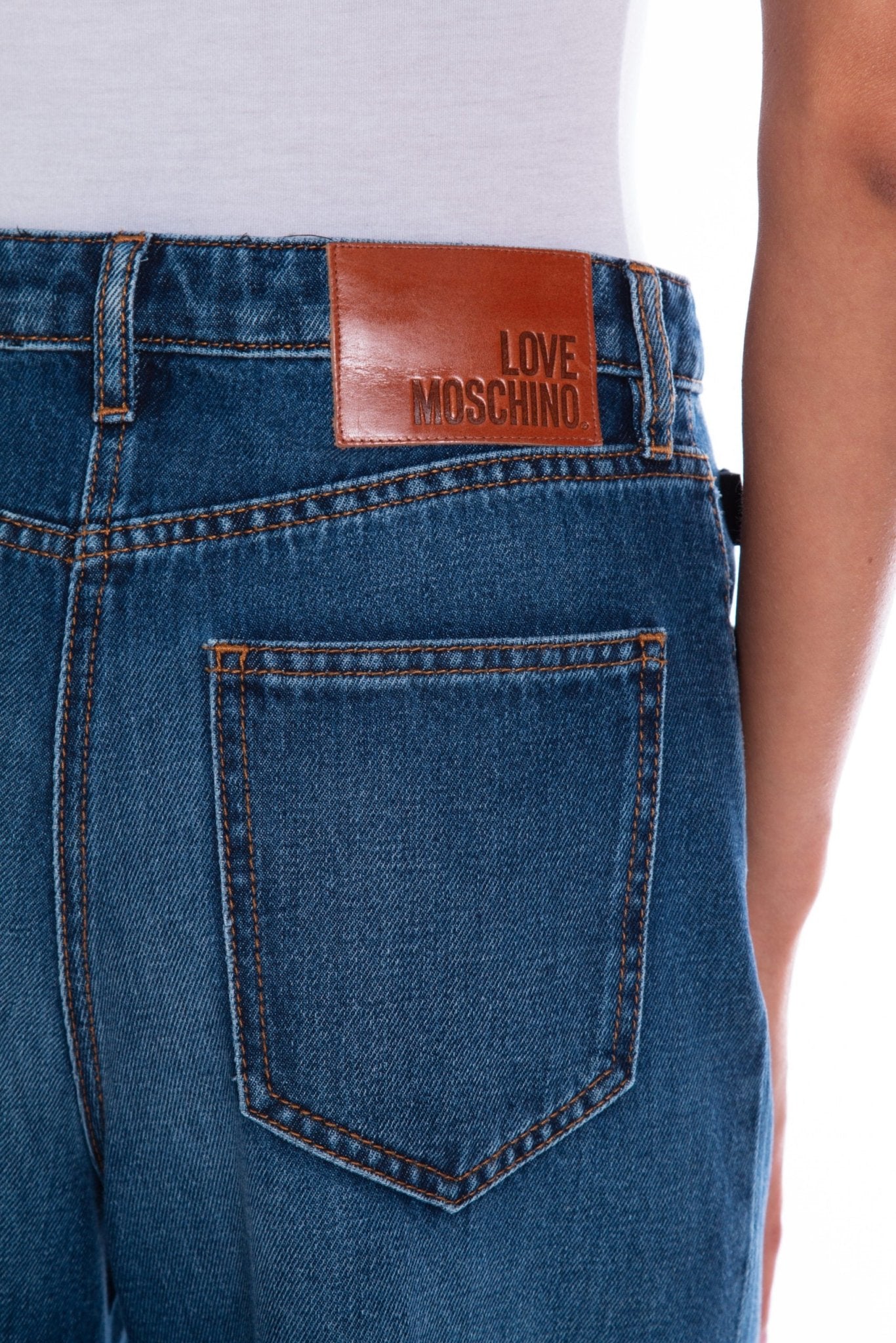 Love Moschino Blue Cotton Jeans & Pant - Fizigo