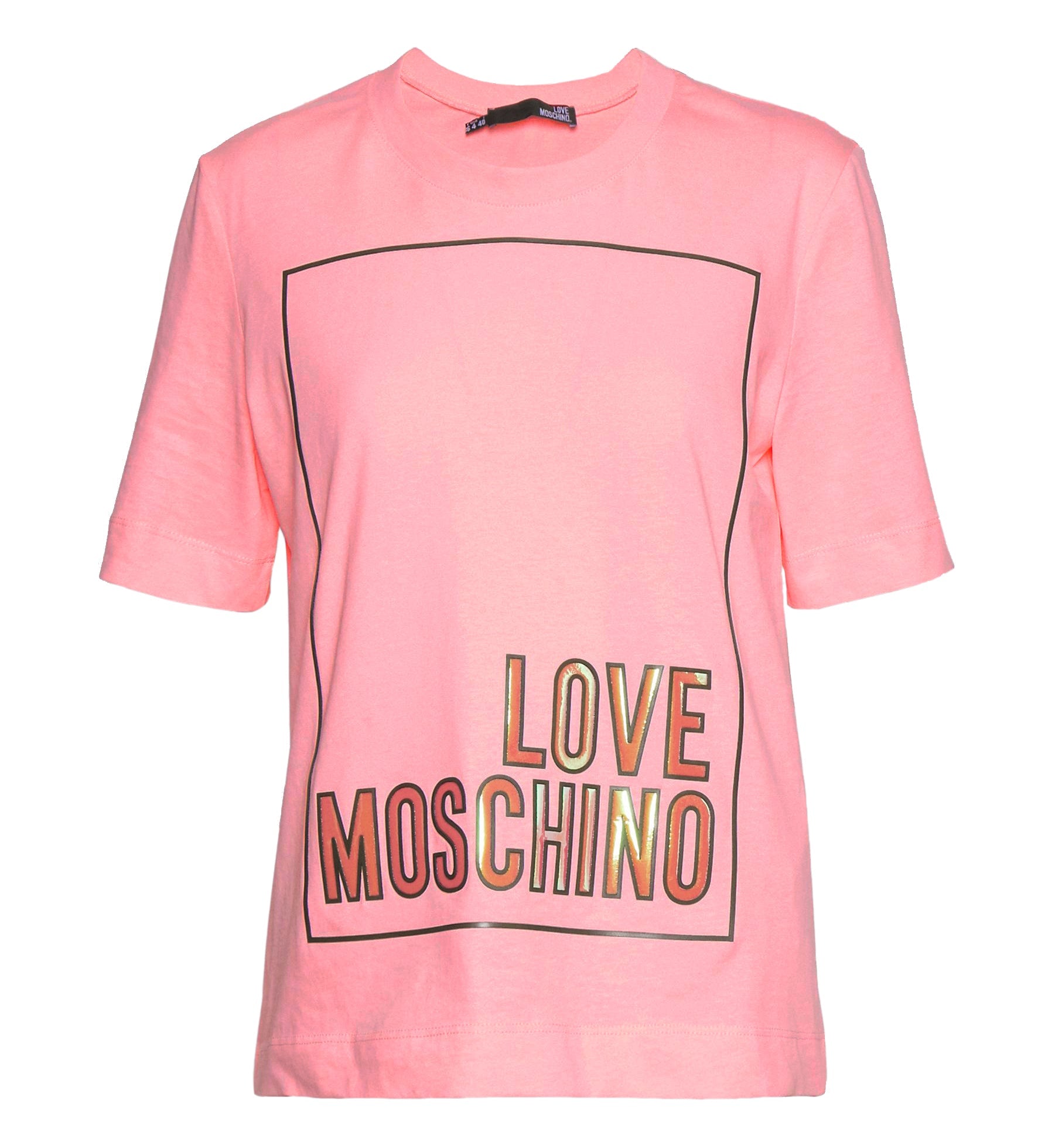 Love Moschino Pink Cotton Tops & T-Shirt - Fizigo