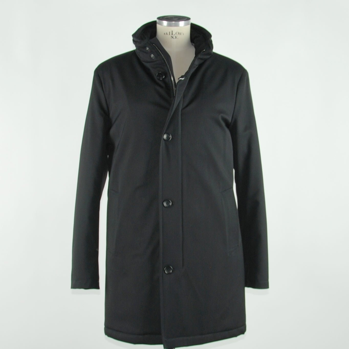 Made in Italy Black Wool Jacket - Fizigo