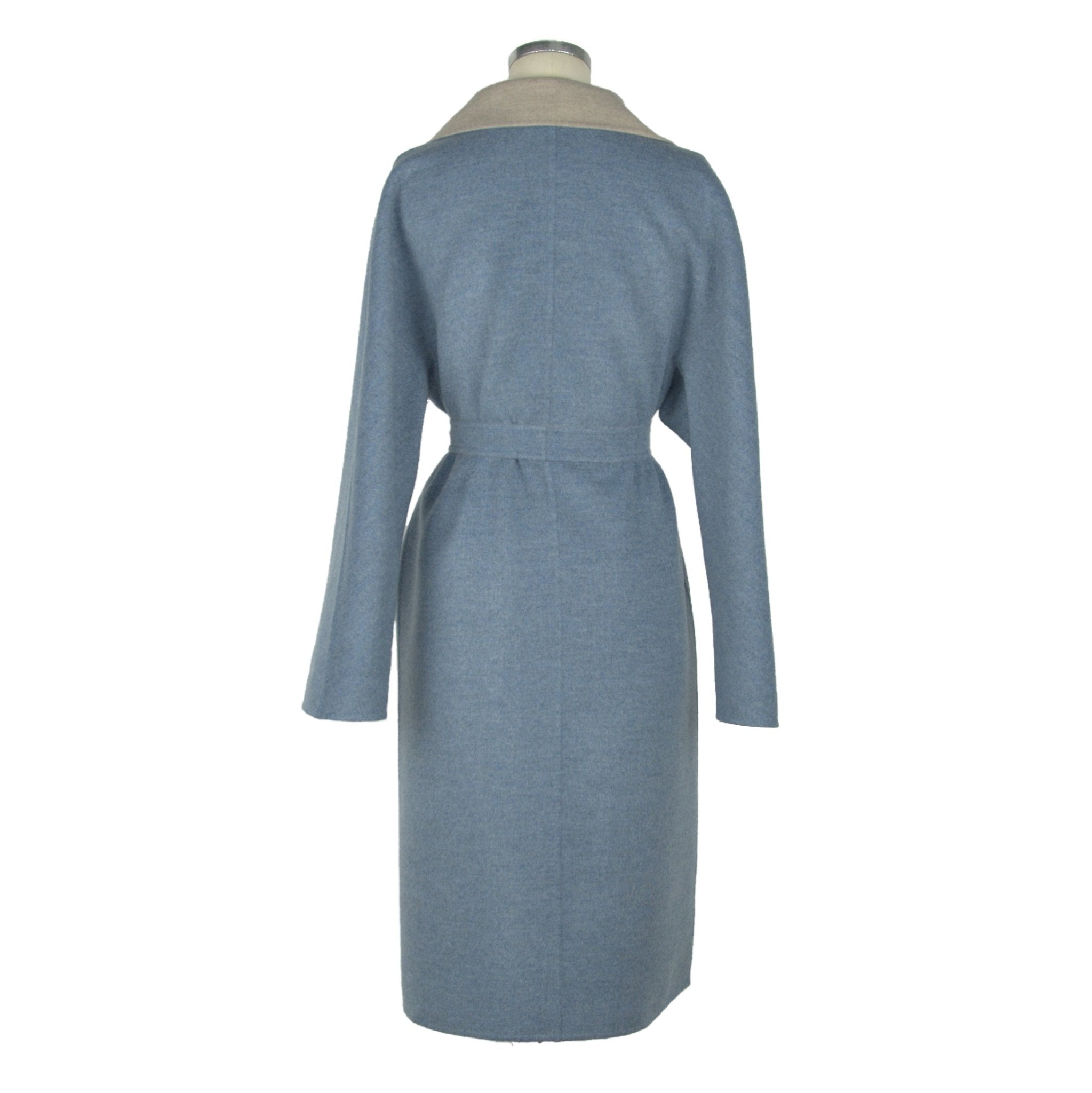 Made in Italy Light Blue Wool Jackets & Coat - Fizigo