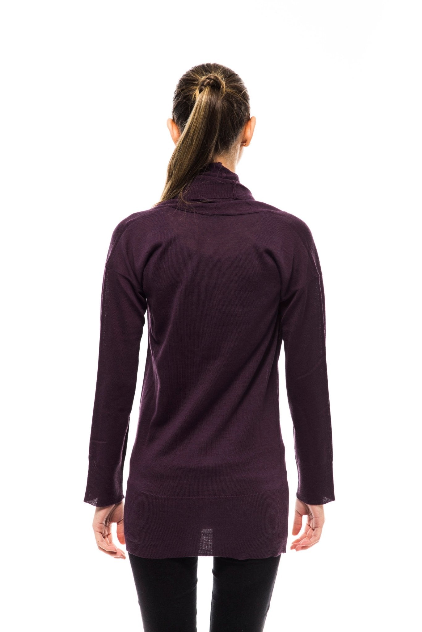 Montana Blu Violet Wool Sweater - Fizigo