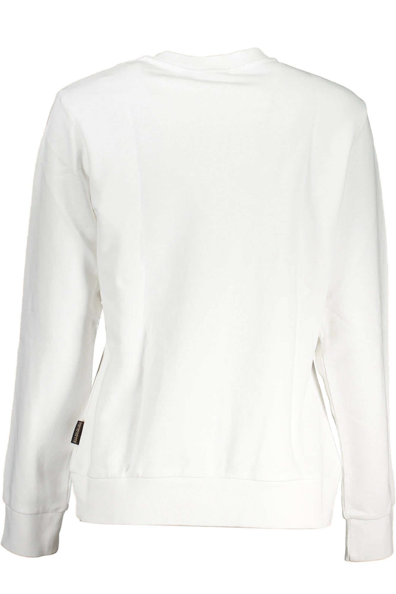 Napapijri White Cotton Sweater - Fizigo