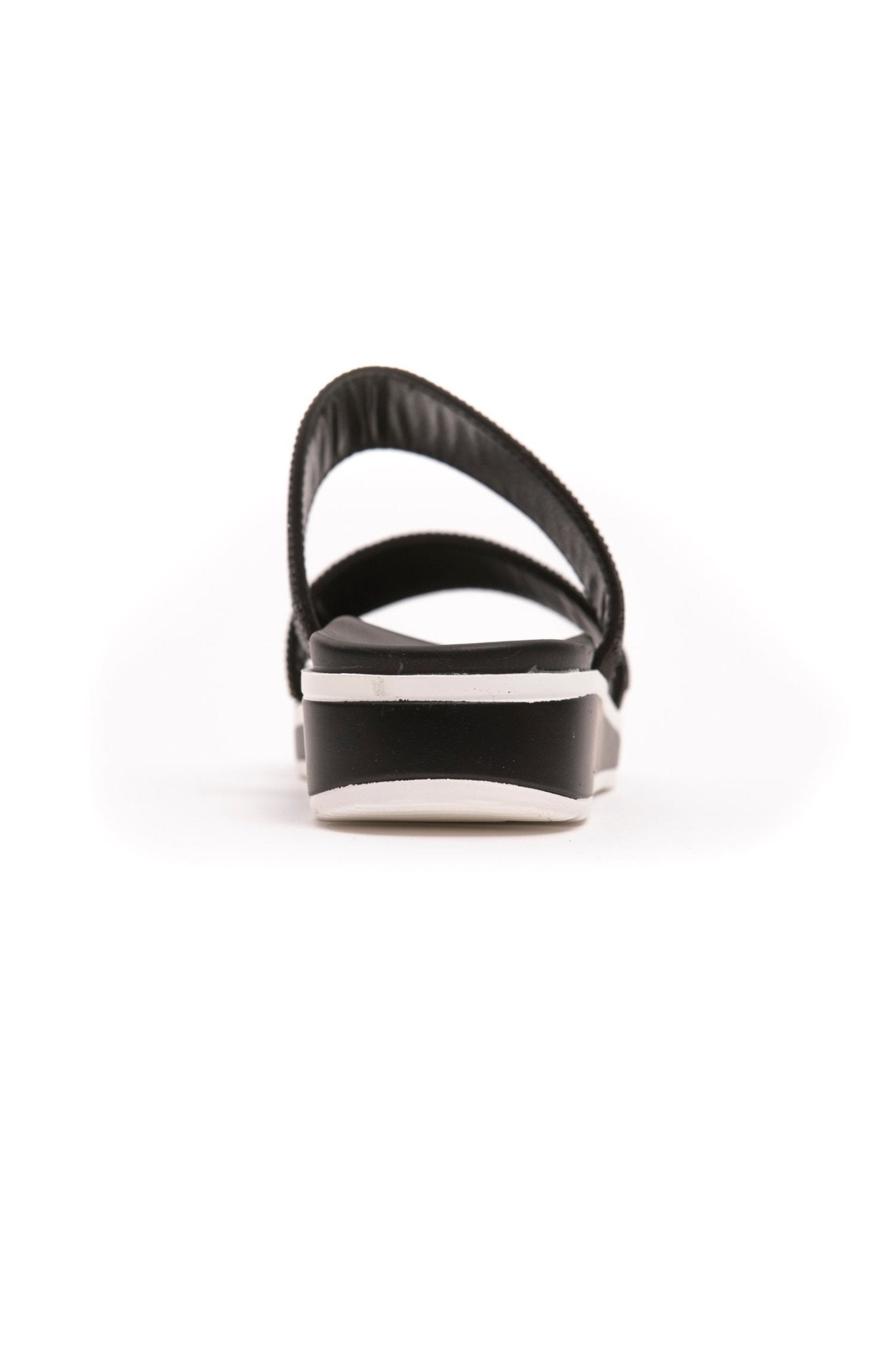 Péché Originel Black Polyurethane Sandal - Fizigo