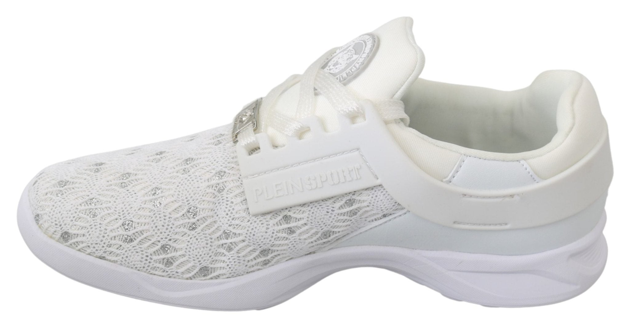 Philipp Plein White Polyester Casual Sneakers Shoes - Fizigo