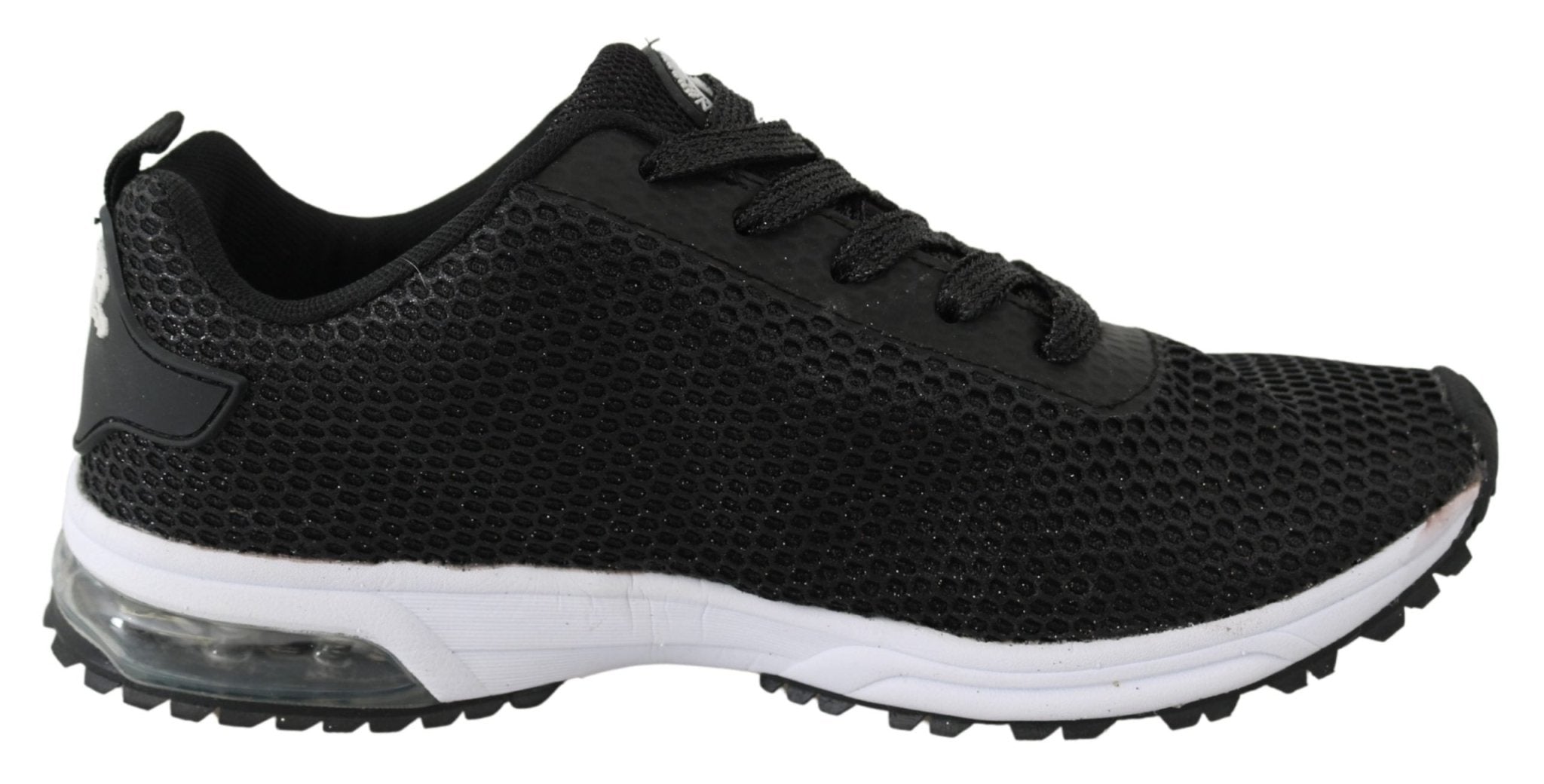 Plein Sport Black Polyester Gretel Sneakers Shoes - Fizigo