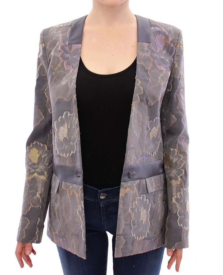 Roberto Fragata Multicolor Silk Floral Cotton Blazer - Fizigo