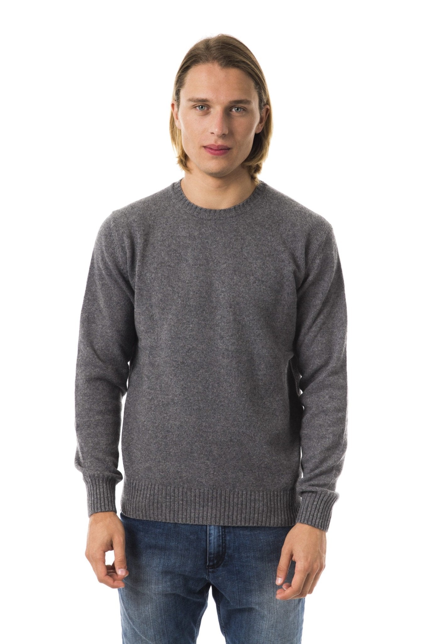 Uominitaliani Gray Wool Sweater - Fizigo