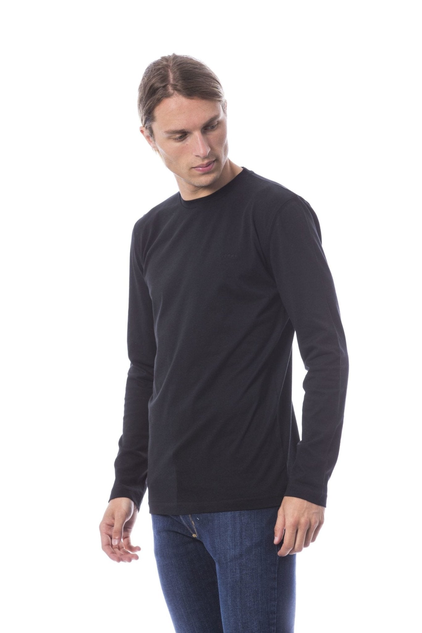 Verri Black Cotton T-Shirt - Fizigo