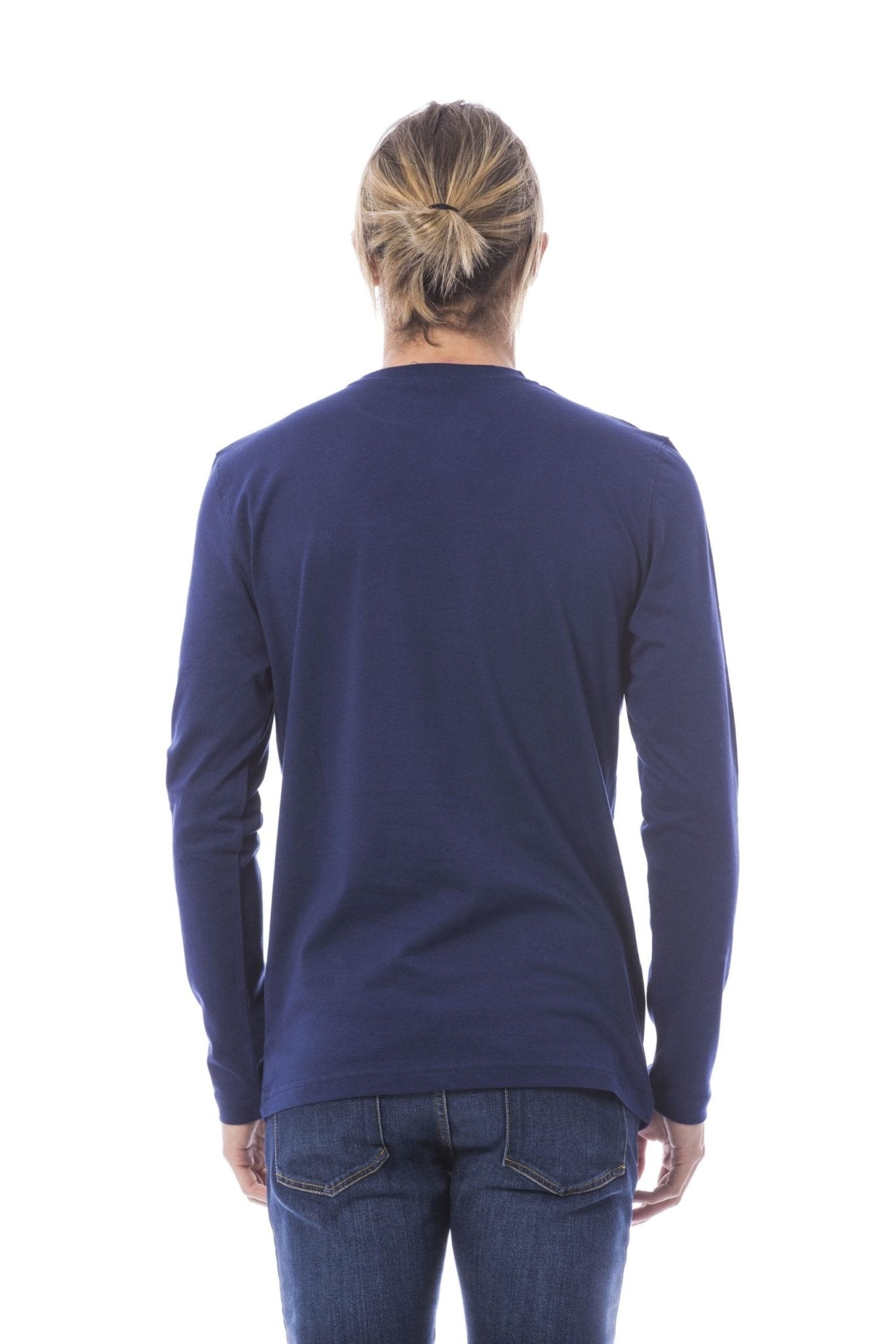 Verri Blue Cotton T-Shirt - Fizigo