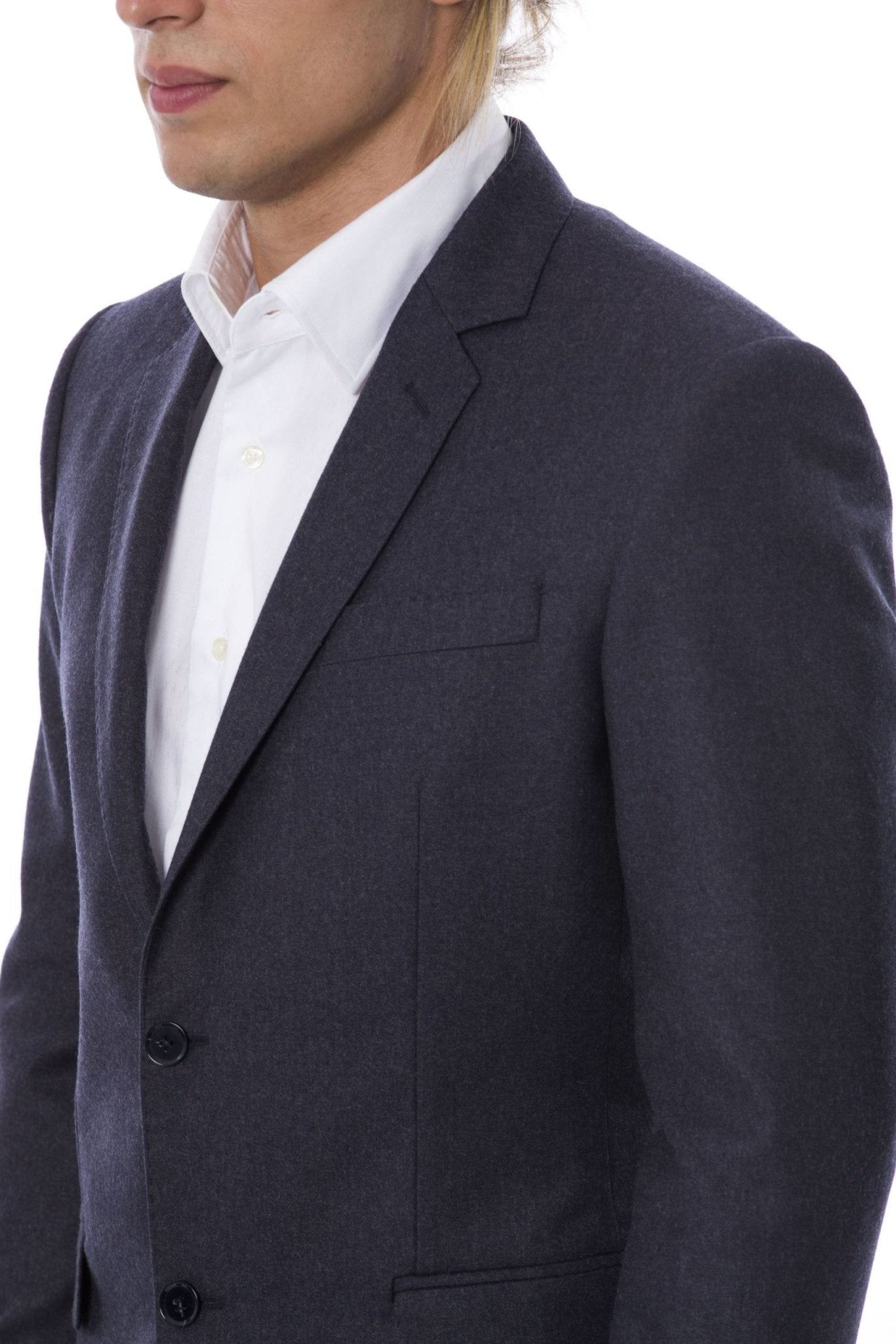 Verri Blue Wool Blazer - Fizigo