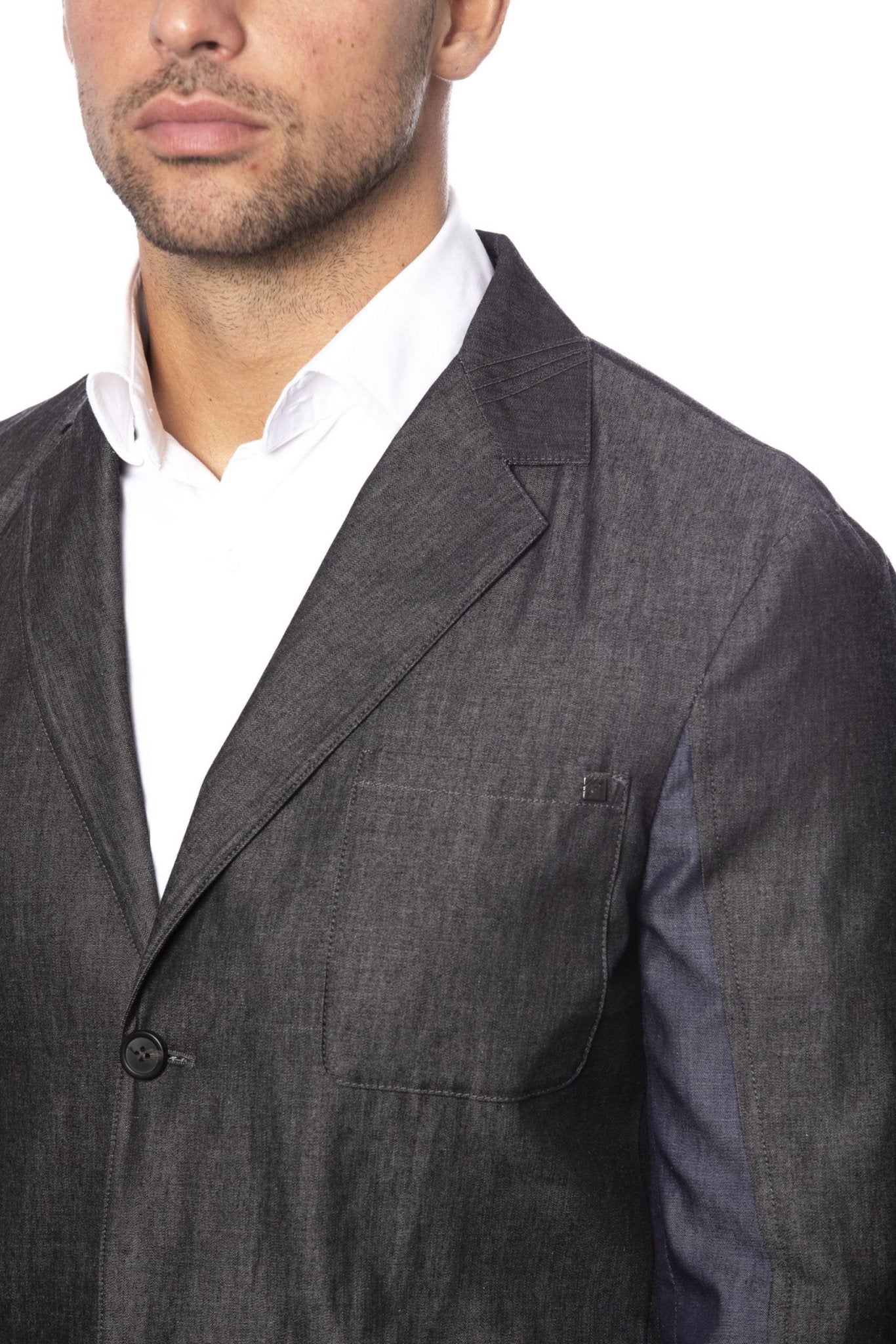 Verri Gray Cotton Blazer - Fizigo