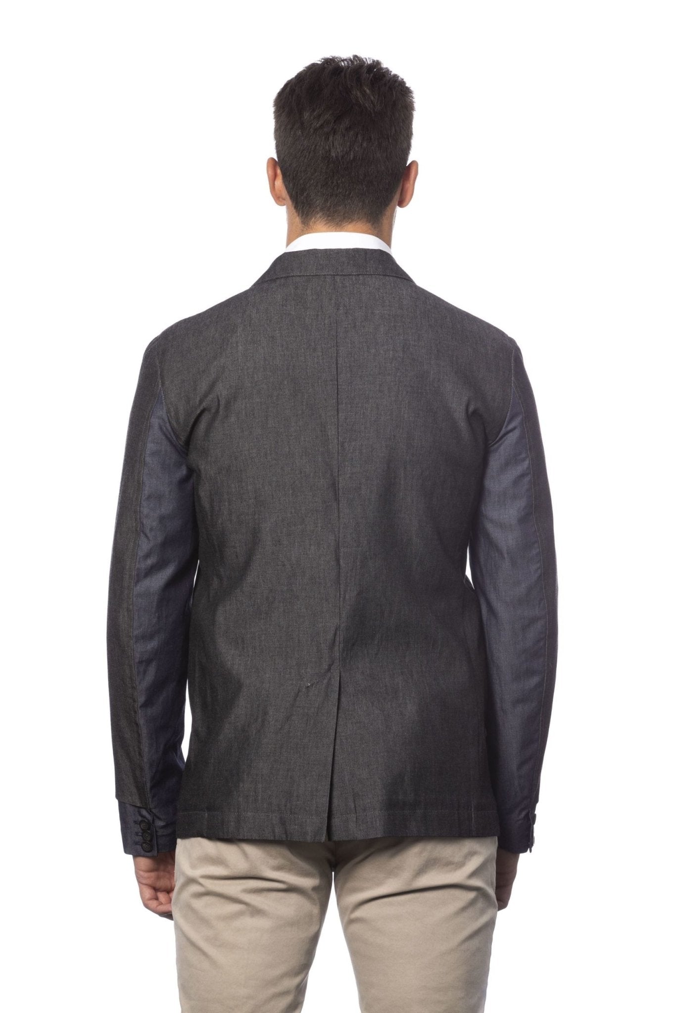 Verri Gray Cotton Blazer - Fizigo